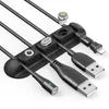 Gestore cavo Plug magnetico Silicone USB AVVINGER Clip di gestione del cavo flessibile per scrivania per la scrivania Card Cred Line
