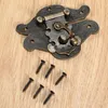 Antique Bronze Metall Lock Dekorative Latch HaSps Haken Geschenk Holz Schmuckschachtel Vorhängeschloss mit Schrauben für Home -Hardware 82x65mm