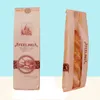 100 st 34x9x6cm bageribrödpåsar Kraftpappers matförpackning bakning baguett papper brödpåsar med fönster anpassad leverantör