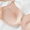 Bras Femmes sexy en coton Push up Rassemblé Bra Deep V Sous-baisser Brassiere Lingerie Solid Bras Backless Intimate sous-vêtements 240410