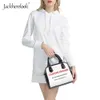 Jackherelook cukrowa czaszka róża róża luksusowa torebka skórzana dla kobiet torebki crossbody torebka na ramię torebka torebka