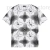 Men's Plus Tees Polos Designer Summer Trendy Brand New Ink Print Casual Short Sleeved Loose T-Shirt, unisex rund hals mångsidig halva topp 0D97