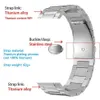 Assista Bands Titanium Metal Strap 22mm 20mm 18mm 16mm Relógio Banda Quick Lançamento Universal Bracelet Smart Watch Substitui