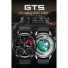 Watches 2023 New GT5 Smart Watch Sports Fitness Bluetooth Call Music Heart Rate Blodtryck Blod Syre Väder påminnelse smartur