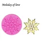 Snowflake Christmas Cake Decorating Tools Silicone Mold Fondant Mould Polymer Clay Candy Chocolate Moulds Sugarcraft T1304