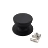 2PC Pot Lid Knob Silicone Universal Pot Handle Replacement Kitchen Cookware Cover Knobs for Pan Lid Black kitchen accessories co