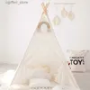 Tentes jouets 1,6 m / 1,3 m de tente d'enfant Play intérieure Maison Wigwam pour enfant portable Tipi Tentes Teepee Toddler Ball Pit Girl Castle Play Room L410