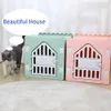 Pet Outdoor Waterproof House Cat Puppy Plastic Tent Cattery Home Prevent Wet Easy Cleaning Kennel Nest All Seasons Universal