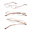 Sunglasses 1.00- 4.00 Small Compact Metal Case Eyeglass Presbyopic Glasses Portable Reading With Pen Tube