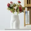 Ceramiczny ludzki ciało kształt wazonu nago naga dziewczyna tyłek ceramiczny wazon kwiatowy aranżacja kwiatowa nowoczesna domowa dekoracja