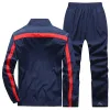 Automn Men Football Tracks Courswear Sports's sets veste + pantalon de basket-ball de basket de basket de basket