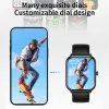 Watches Lige 1.96 inç Akıllı Saat Erkekleri Bluetooth Call Custom Saat Yüzü Kadın Saatleri Spor Fitness Sağlık Monitörü Erkekler İçin Akıllı Saat