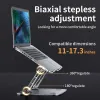 Stand Laptop Stand Verstelbaar aluminium legering Notitieboekstandaard compatibel met 1017 inch Laptop Portable Laptop Holder Laptop Bracket