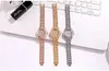 Montres pour femmes Hot Fashion Femmes Luxury Diamond Montres Bracelet Ladies Quartz Regardez Rose Gold Womens Wristwatch Shiny Crystal Reloj Mujer 240409