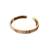 Light Niche Zircon Letter Opening Simple and Fashionable, High-end Feel Bracelet, Internet Famous New Handmade Jewelry for Women