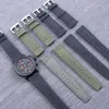 20mm 21mm 22mm Sports Nylon per IWC Big Pilot Watch Man Waterproof Watch Band Bracciale Bracciale Green Bracciale con strumenti204i
