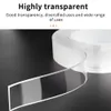 Luxianzi 1/2mm Nano Doppelband 1/3/5m wiederverwendbares wasserdichtes Klebstoff Starke Wandaufkleber für Badezimmer Küche Notrace Sided Tape
