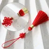 5 stks Chinese knopen Jade kralen gladde kwastje hangers diy ambachtsmateriaal sieraden sachet kleding auto sleutelhang ketting hang franje afwerking