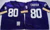 Football Football Vintage 10 Fran Tarkenton Jersey 75th 22 Paul Krause 28 Adrian Peterson 44 Chuck Foreman 80 Cris Carter 88 Alan Page 93 John Randle Retro Mundlid