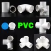 5 pezzi I raccordi per tubi di alimentazione dell'acqua in PVC in PVC PVC Connettori dritti/gomito/tee 3/4/5/6 modi per i raccordi dei connettori del tubo del tubo