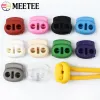 25pcs Meetee 4mm Hole Plastic Stopper Cord Lock Spring Buckle Adjustment Fixed Rope Buckles Toggle Clip DIY Apparel Accessories