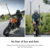 Monopods Motorcykelpanoramautsikt Selfie Stick Bike Monopod Styret Mount Bracket för GoPro 12 11 10 9 8 Insta360 X3 X2 Kameranstillbehör