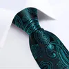 Bow Ties 2024 Luxury Men's Paisley Floral Plaid Silk Set 8cm Wedding Party Hommes Accessoires Groom Gift Gift Wholesale