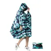 Multifunctioneel kleurrijke unisex Outdoor Travel Waterdichte regenjas Poncho rugzak regenhoes fietsen in zware regenval