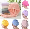 Dry Hair Caps Microfiber Quick Dry Shower Magic Absorbent Hair Towel Drying Turban Wrap Spa Bathing Cap OCEAN SHIP HHA16696265891