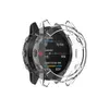 Dla Garmin Fenix ​​6 Pro 6s 6x Pro Soft Crystal Clear Clear TPU Ochrata Okładka Okładka Umarrz Smart Watch Akcesoria Fenix6 Fenix6x Shell
