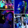 12Colors gloeien in het donkere pigmentpoeder Epoxy hars Lumineuze pigmenten UV -lamp voor hars ambachten slijm nagel kunst acrylverf -diy