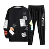 Men's Tracksuits Mens Sweat-shirt Set Hoodies And Sweatpants Jogging Suit Fashion Drawstrings Men Casual Pullovers Sportwear Training Outfit