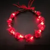 Mulher Girl Party Crown Flor Band Band Led Wreath Wreath Garland Glow Gift Cosplay Birthday Costume