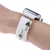 Key Metal Charms Dekorativ ring för Apple Watchband Diamond Ornament Smart Watch Silicone Strap Accessories for Iwatch Armband