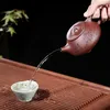 Reiner handgefertigter Tee -Set Kugelfilter Kessel Chinesisch Yixing Tea Purple Clay Teekanne Geschenke Authentische 270 ml