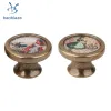 2 Pieces Vintage Retro Cabinet Door Cupboard Bin Handle Pulls Knob Furniture Hardware -Girls and Rabbit