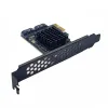 Cartes New Sata Raid PCIe Card Sata Raid Controller Asmedia 1061r Chip Pci Express X1 à 2 Port SATA3.0 Card RAID 6 Go pour SATA HDD SSD