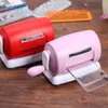 DIY DIES Cutting Embonsing Machine Scrapbooking Dies Cutter Paper Card Die-Cut Machine Home Prägling Dies Tool Pink Purple