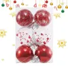 Dekoracja imprezy 6PCS Clear Balls Decor Choinka Wakacyjna ozdoba 6 cm Xmas Bombs Ozdoby DIY Crafts Ball do dekoracji