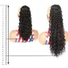 Extensions de cheveux en queue de cheval profonde Synthétique Charming Hairnet Nettail pour femmes Festival Festival Festival Curly Wave Pliée 16 22inch