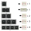 16a de eu Wandbuchse mit USB -Stecker Haus Elektroauslass Schwarz Plastik Spanien Russland Single Double Drei drei dreifache Vierfach 146