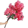 5pcs 실크 부겐 빌레아 글라브라 스템 인공 인조 bougainvillea speetabilis 꽃 나무 가지 웨딩 중앙 장식품