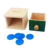 Montessori Toyes sensoriales Caja de permanencia con habilidades para la vida de la bandeja juguetes para la mano Materiales de juguete educativos Enseñanza de ayudas preescolar
