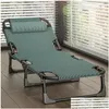 Складное кресло для складки мебели для лагеря для мобильного офиса Rollaway Sun Loungers Портативная односпальная кровать Mti-функциональная кресла Adt Simple Dop D Dhayq