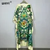 WINYI high quality beach dress Summer Print Elegant africa clothing outfits for women evening party muslim 240319