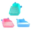 Boîte à litière pour animaux de compagnie Square Shape Toilet de lapin Plateau de litière pour petits animaux pour lapin chinchilla Guinée Pig Hamster