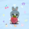 Japanese cross dressing rabbit, snail, frog, shark, cat plush toy doll keychain, grab doll machine pendant