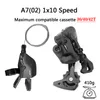 1x10 Speed ​​LTWOO A7 MTB Bike Derailleurs Shifter med vevset VG 10S -kedja svänghjul 42T 46T 50T kassett 10v cykelgruppset