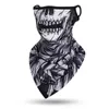 Modegesichtsmasken Hals Giterin Multifunktions-Schal-Schädel-Schädel Gesichtsmaske Radsport Bandana Earloops Face Balaclava Abdeckung 3D-Druck Sonnenschutzwinddichte Neck Giter 240410