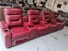 Linlam Electric Recliner Relax Leisure Chair Theatre Cinema functionele echte lederen bank woonkamer bank Noordse bekerhouders